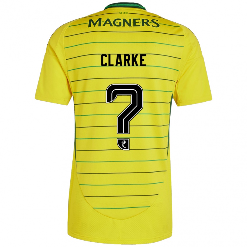 Criança Camisola Josh Clarke #0 Amarelo Alternativa 2024/25 Camisa