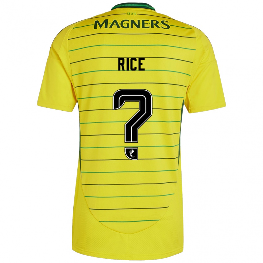 Criança Camisola Aidan Rice #0 Amarelo Alternativa 2024/25 Camisa