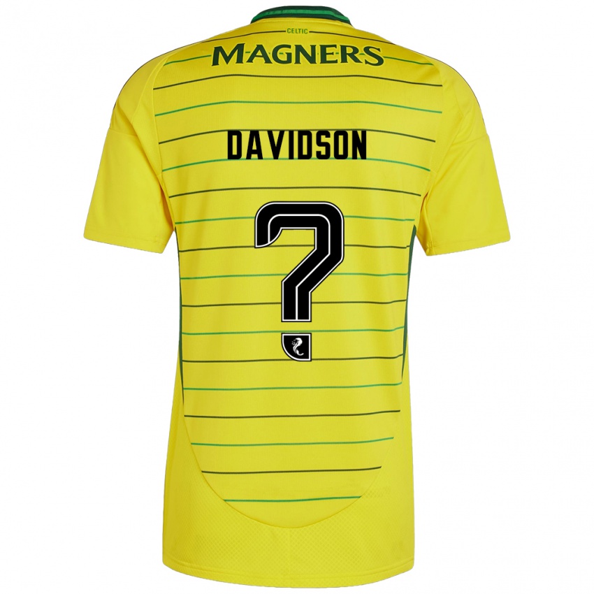 Criança Camisola Alasdair Davidson #0 Amarelo Alternativa 2024/25 Camisa