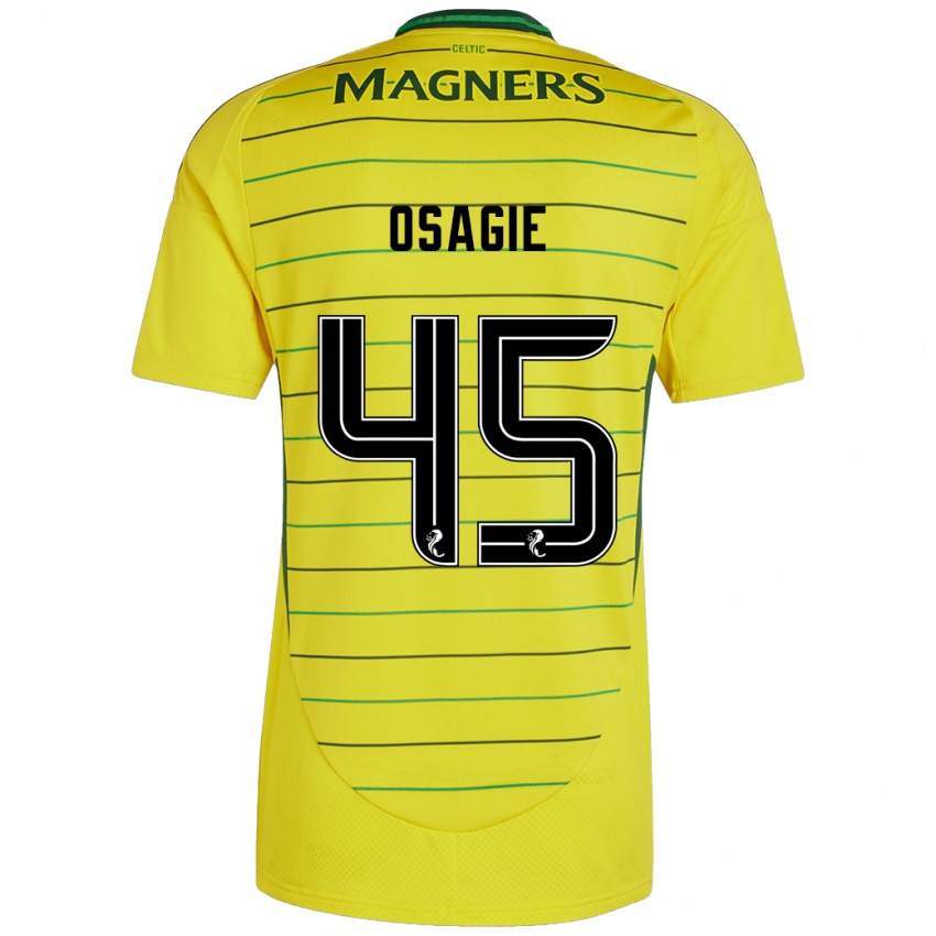 Criança Camisola Justin Osagie #45 Amarelo Alternativa 2024/25 Camisa