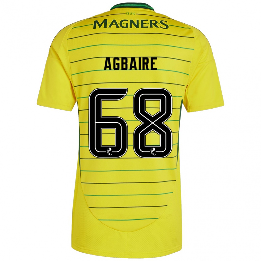 Criança Camisola Lenny Agbaire #68 Amarelo Alternativa 2024/25 Camisa