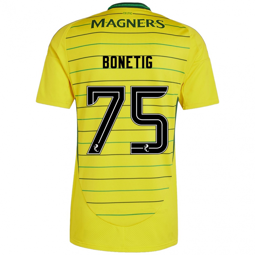 Criança Camisola Liam Bonetig #75 Amarelo Alternativa 2024/25 Camisa