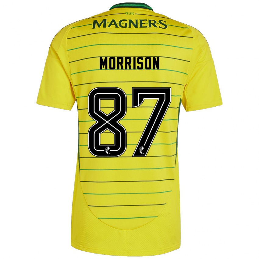 Criança Camisola Joe Morrison #87 Amarelo Alternativa 2024/25 Camisa