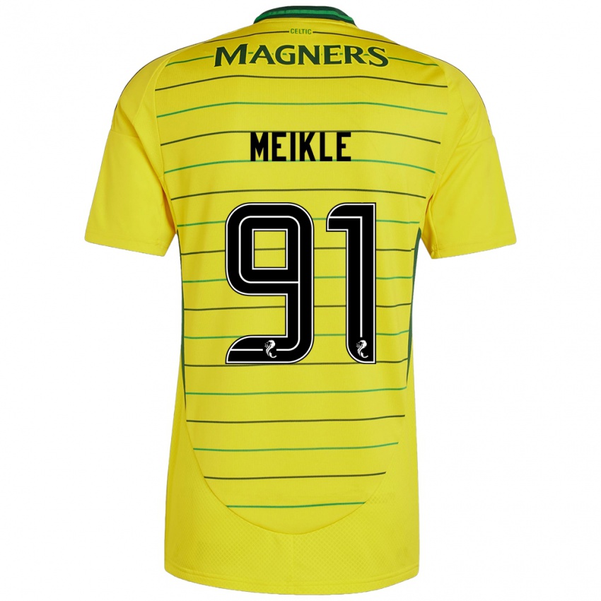 Criança Camisola Jamie Meikle #91 Amarelo Alternativa 2024/25 Camisa