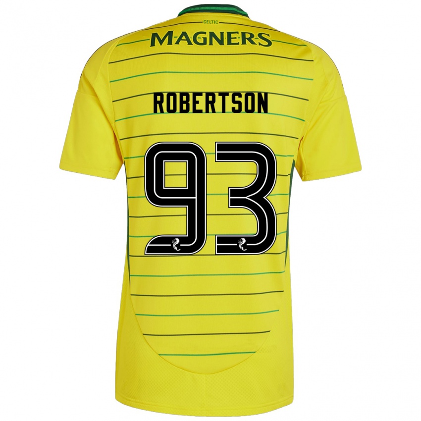 Criança Camisola Mitchell Robertson #93 Amarelo Alternativa 2024/25 Camisa