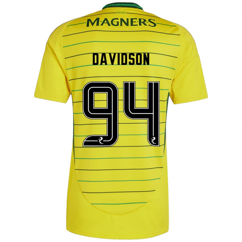 Criança Camisola Bruno Davidson #94 Amarelo Alternativa 2024/25 Camisa