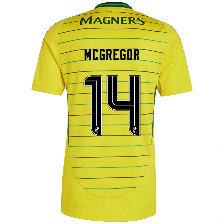 Criança Camisola Shannon Mcgregor #14 Amarelo Alternativa 2024/25 Camisa