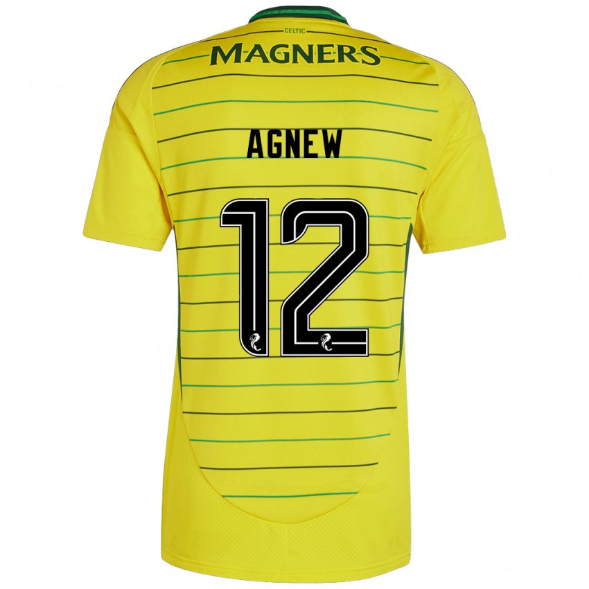 Criança Camisola Murphy Agnew #12 Amarelo Alternativa 2024/25 Camisa