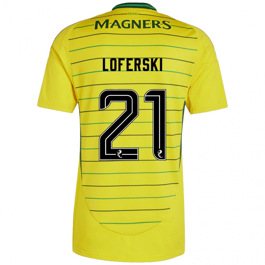 Criança Camisola Kit Loferski #21 Amarelo Alternativa 2024/25 Camisa