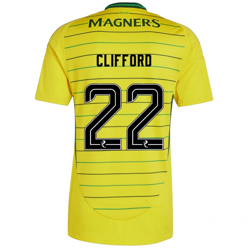 Criança Camisola Lucy Ashworth-Clifford #22 Amarelo Alternativa 2024/25 Camisa