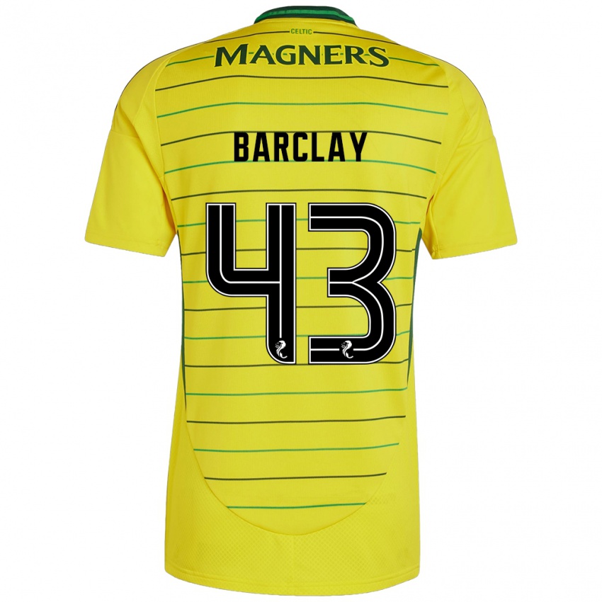 Criança Camisola Lucy Barclay #43 Amarelo Alternativa 2024/25 Camisa