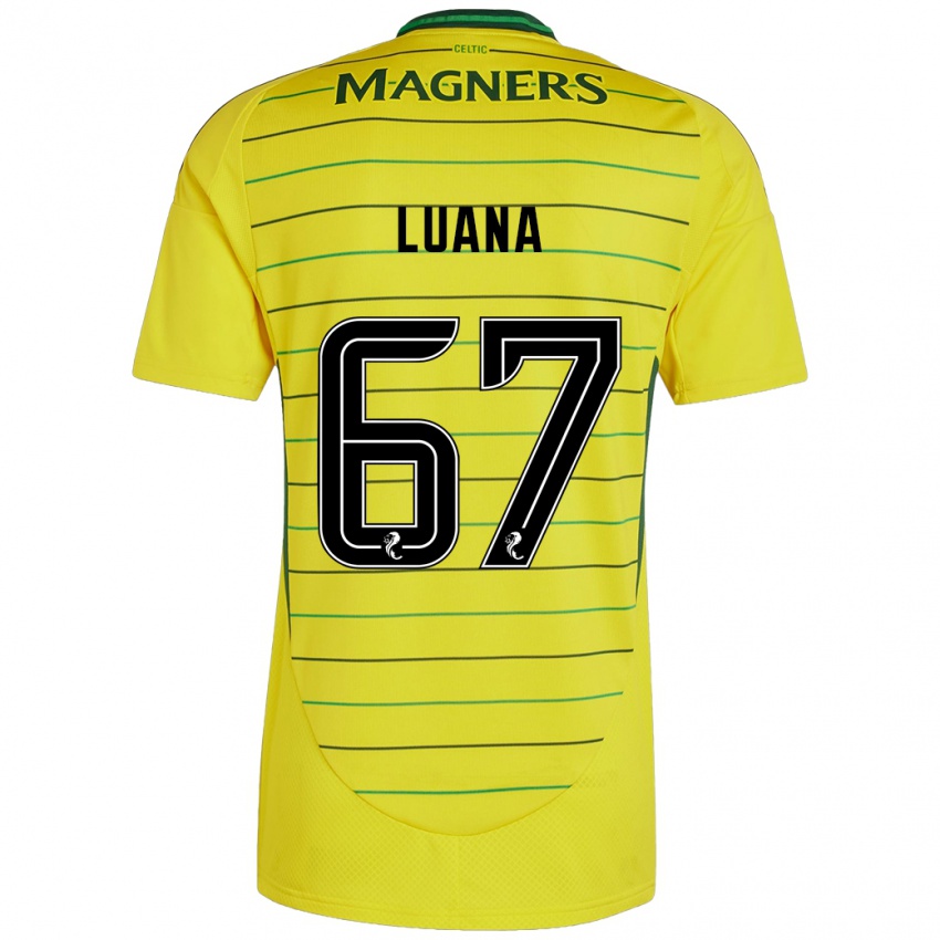 Criança Camisola Luana Muñoz #67 Amarelo Alternativa 2024/25 Camisa