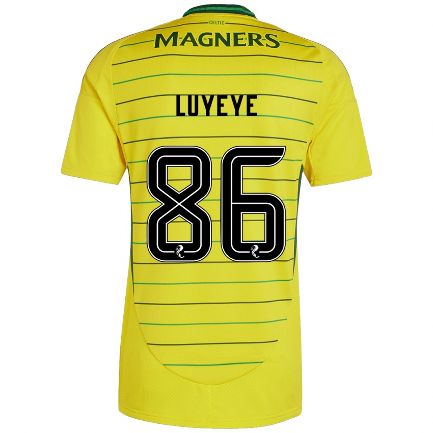 Criança Camisola Benny-Jackson Luyeye #86 Amarelo Alternativa 2024/25 Camisa