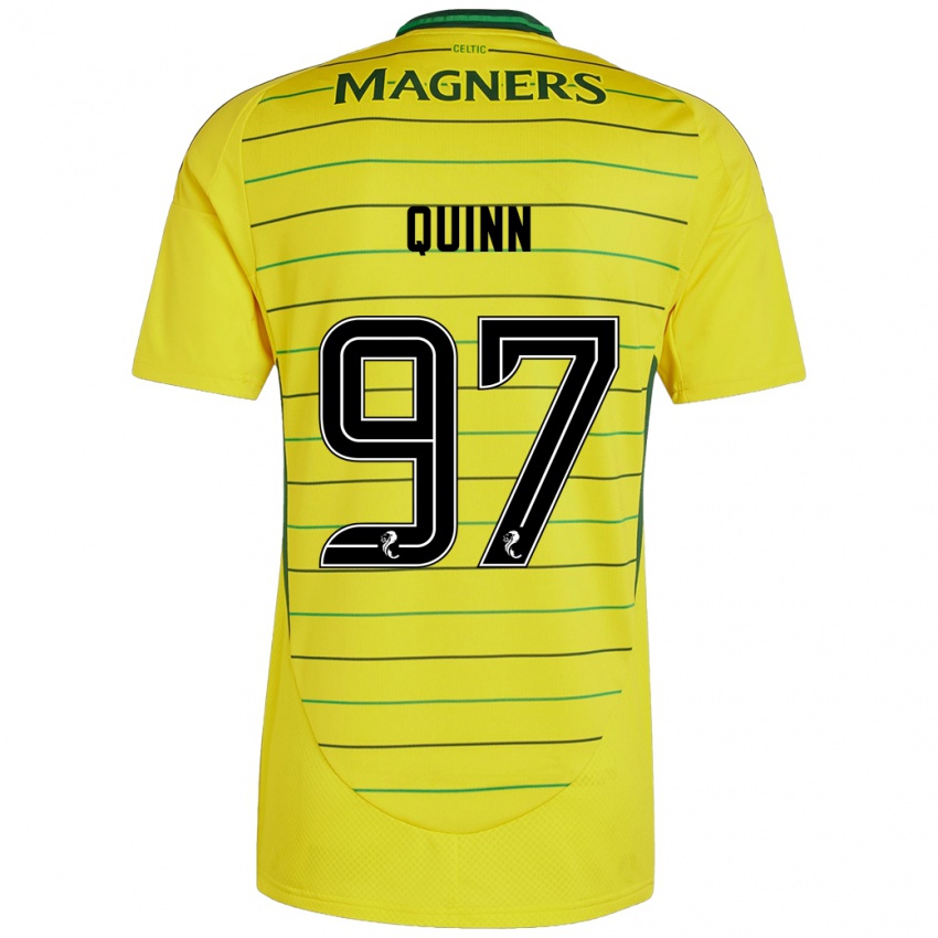 Criança Camisola Ben Quinn #97 Amarelo Alternativa 2024/25 Camisa