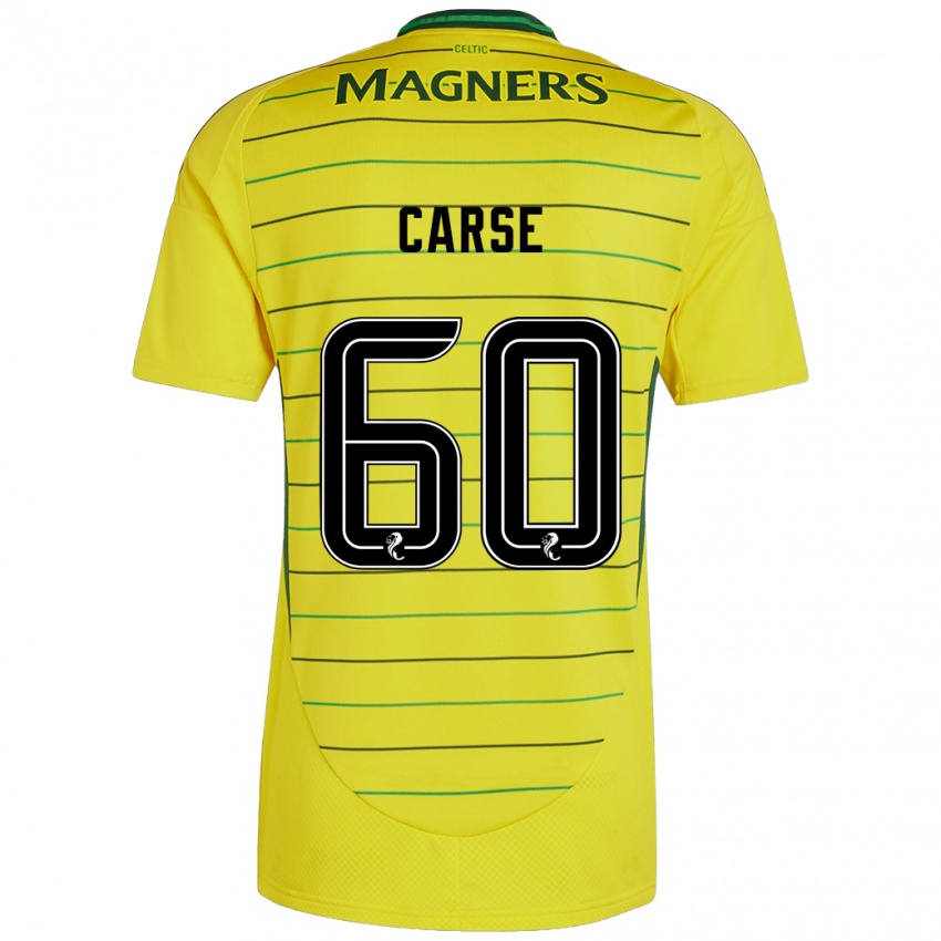 Criança Camisola Mackenzie Carse #60 Amarelo Alternativa 2024/25 Camisa