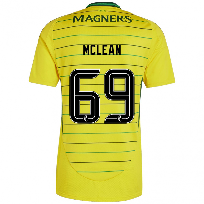 Criança Camisola Kai Mclean #69 Amarelo Alternativa 2024/25 Camisa