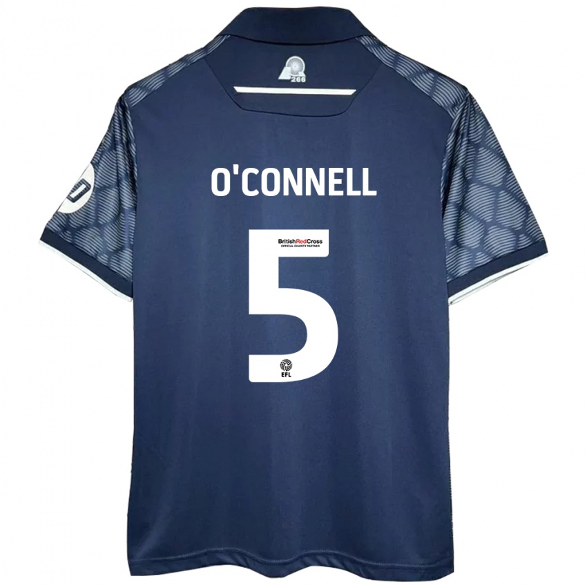 Criança Camisola Eoghan O'connell #5 Preto Alternativa 2024/25 Camisa