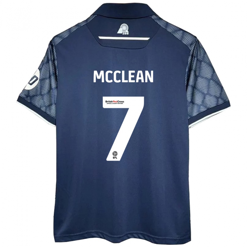 Criança Camisola James Mcclean #7 Preto Alternativa 2024/25 Camisa