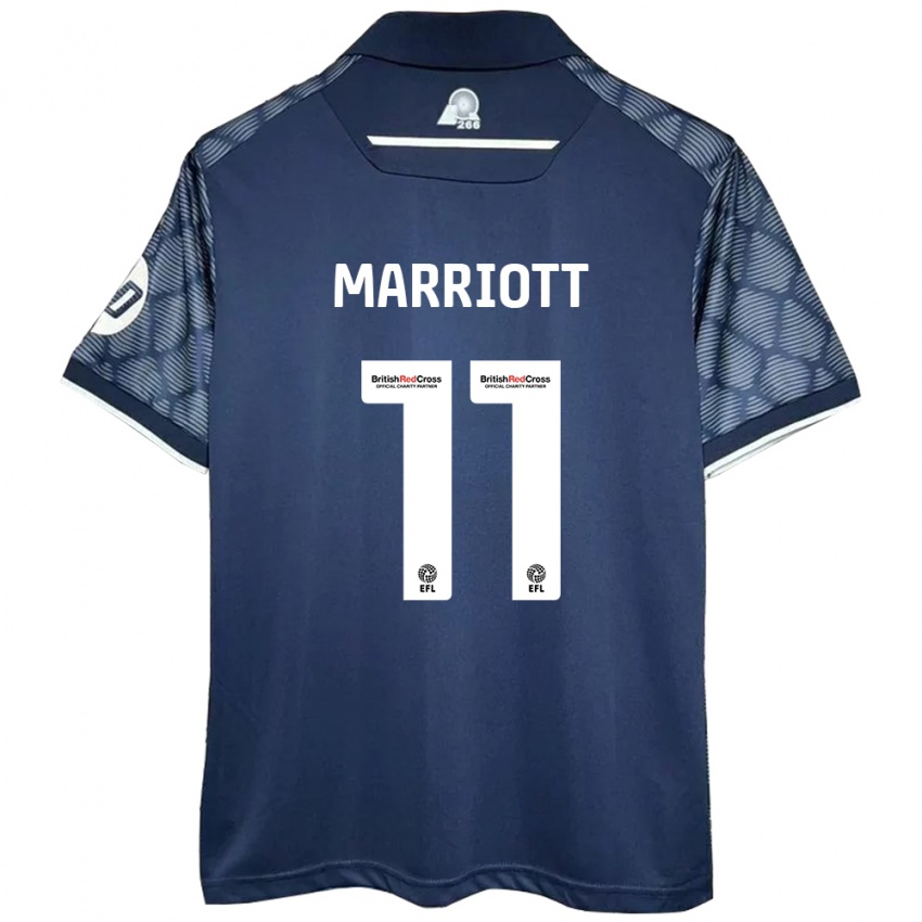 Criança Camisola Jack Marriott #11 Preto Alternativa 2024/25 Camisa