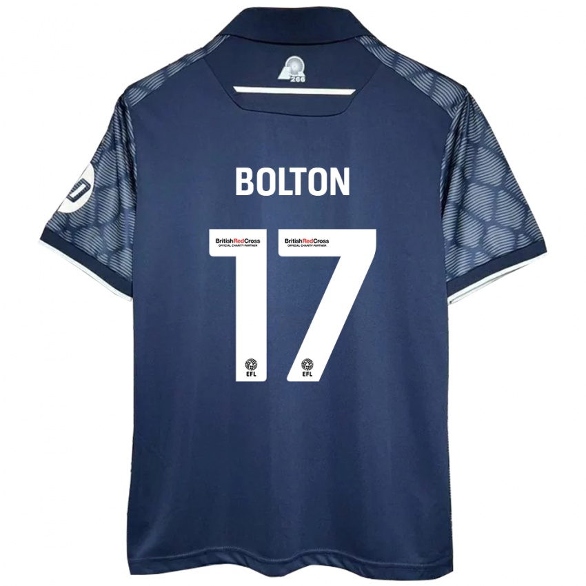 Criança Camisola Luke Bolton #17 Preto Alternativa 2024/25 Camisa