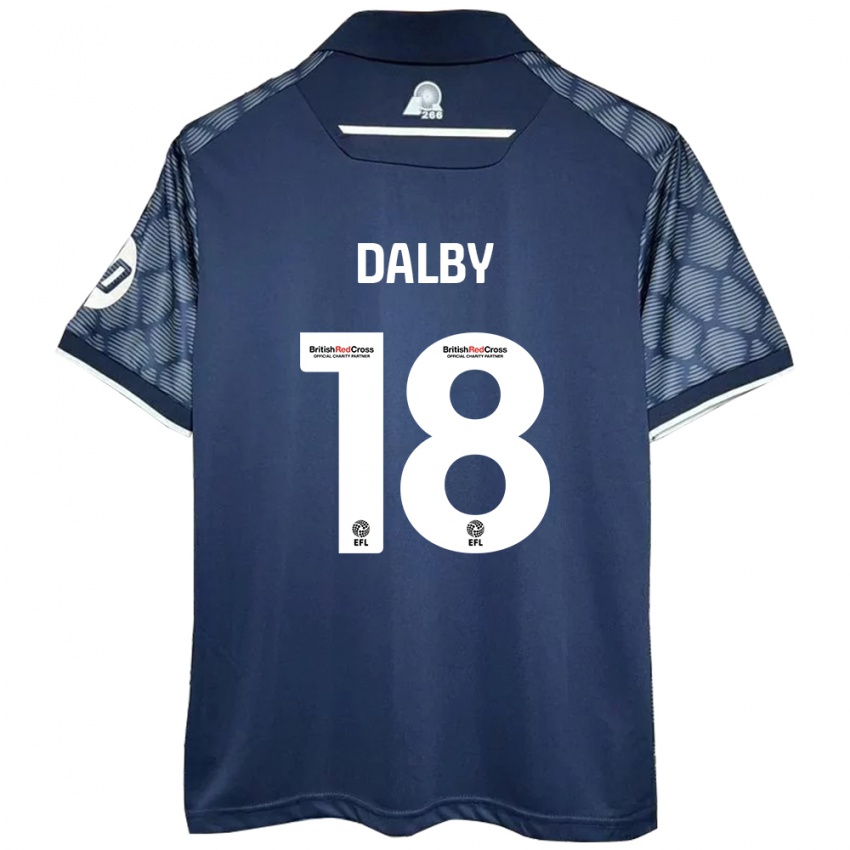 Criança Camisola Sam Dalby #18 Preto Alternativa 2024/25 Camisa