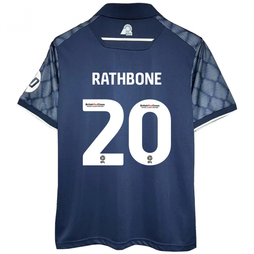 Criança Camisola Ollie Rathbone #20 Preto Alternativa 2024/25 Camisa