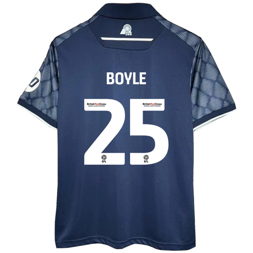 Criança Camisola Will Boyle #25 Preto Alternativa 2024/25 Camisa