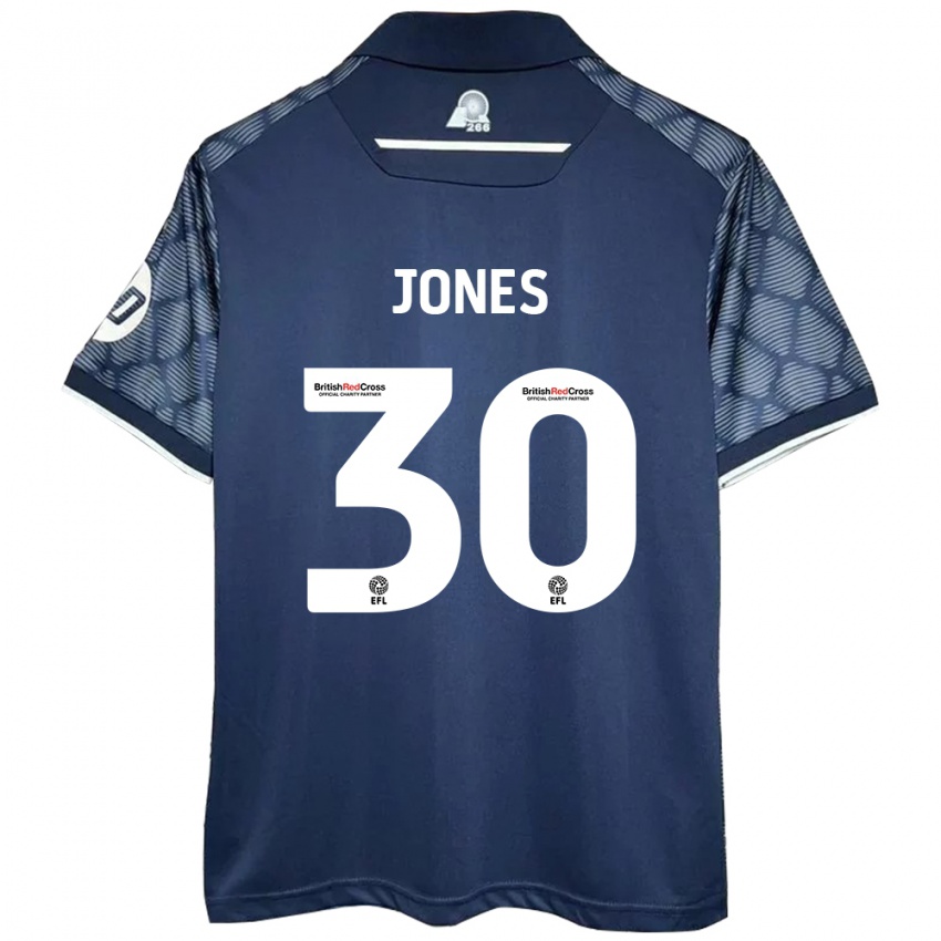 Criança Camisola James Jones #30 Preto Alternativa 2024/25 Camisa