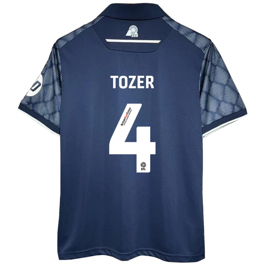 Criança Camisola Ben Tozer #4 Preto Alternativa 2024/25 Camisa