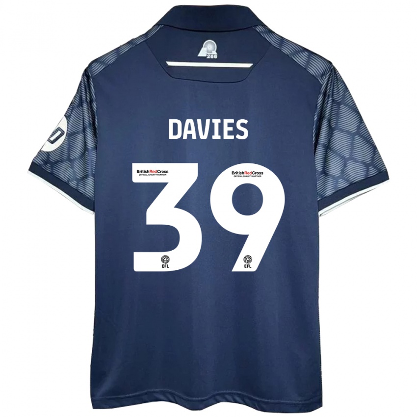 Criança Camisola Daniel Davies #39 Preto Alternativa 2024/25 Camisa