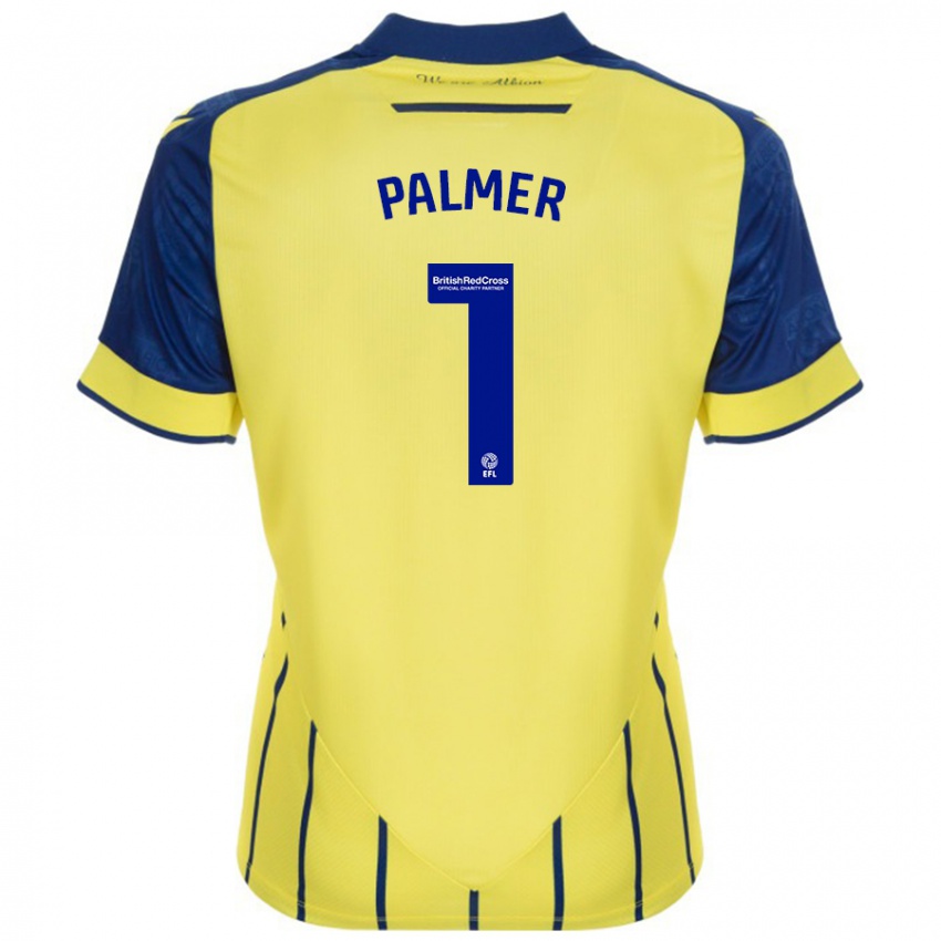 Criança Camisola Alex Palmer #1 Azul Amarelo Alternativa 2024/25 Camisa