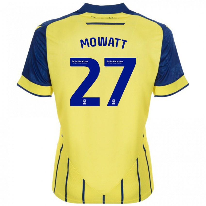 Criança Camisola Alex Mowatt #27 Azul Amarelo Alternativa 2024/25 Camisa