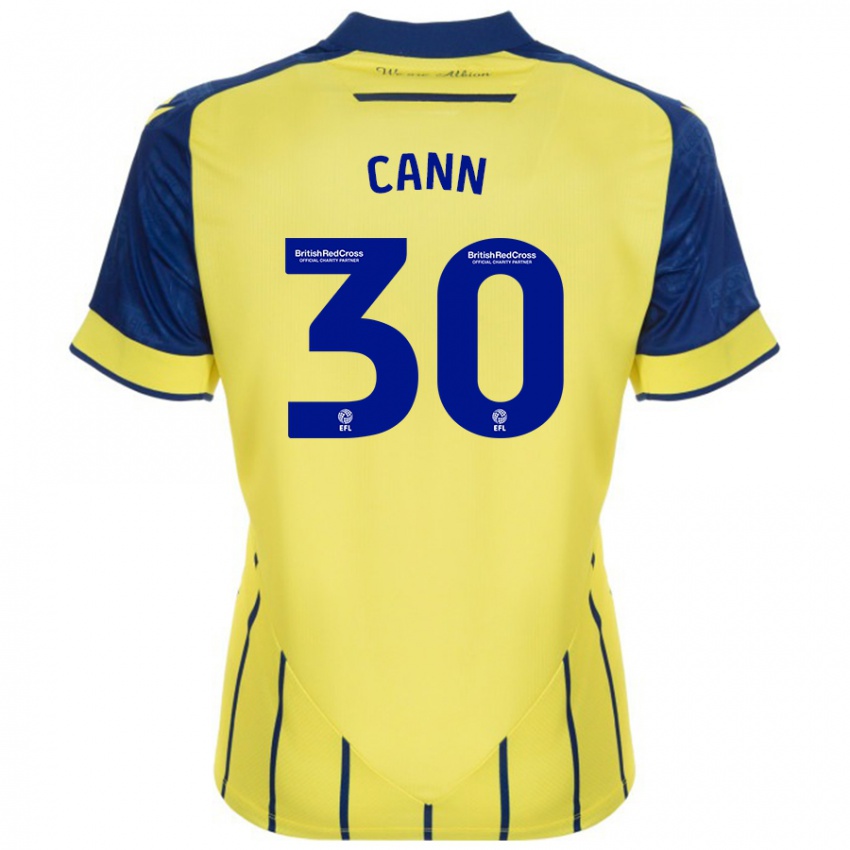 Criança Camisola Ted Cann #30 Azul Amarelo Alternativa 2024/25 Camisa