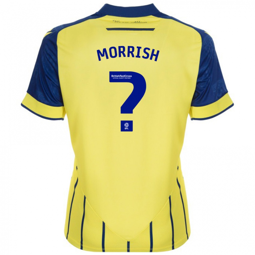 Criança Camisola Rhys Morrish #0 Azul Amarelo Alternativa 2024/25 Camisa