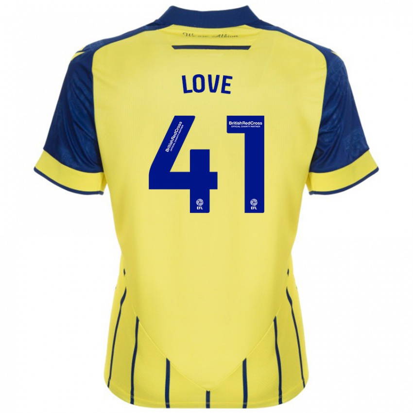 Criança Camisola Layton Love #41 Azul Amarelo Alternativa 2024/25 Camisa