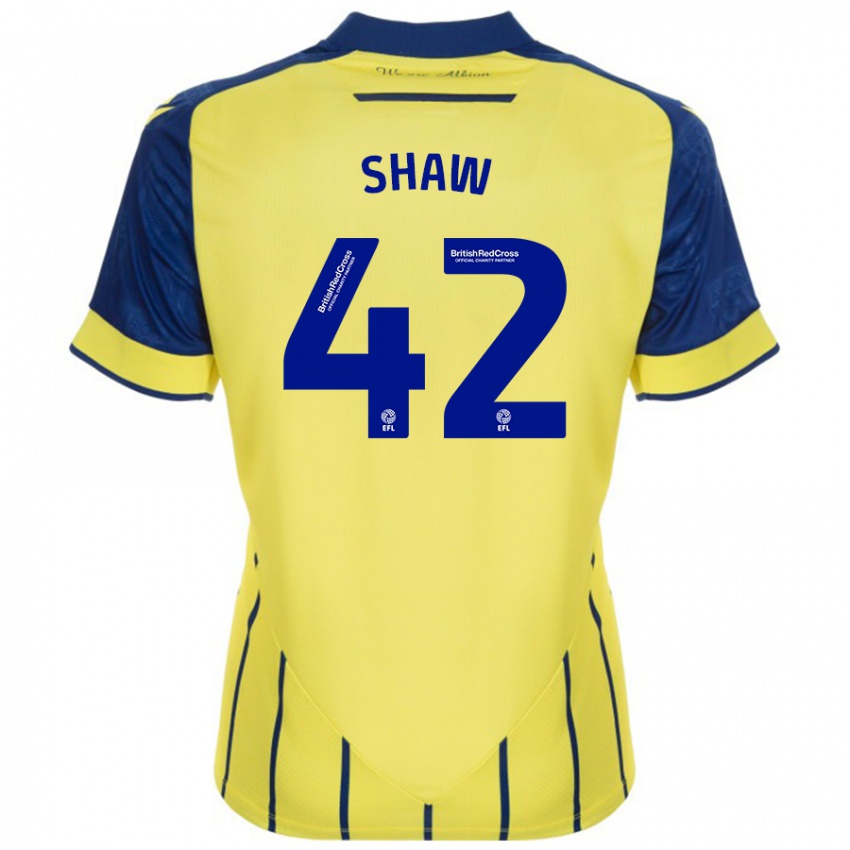 Criança Camisola Josh Shaw #42 Azul Amarelo Alternativa 2024/25 Camisa