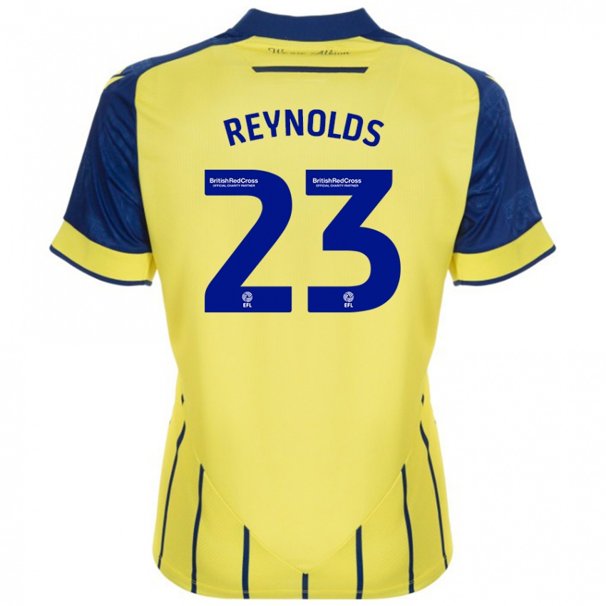 Criança Camisola Taylor Reynolds #23 Azul Amarelo Alternativa 2024/25 Camisa