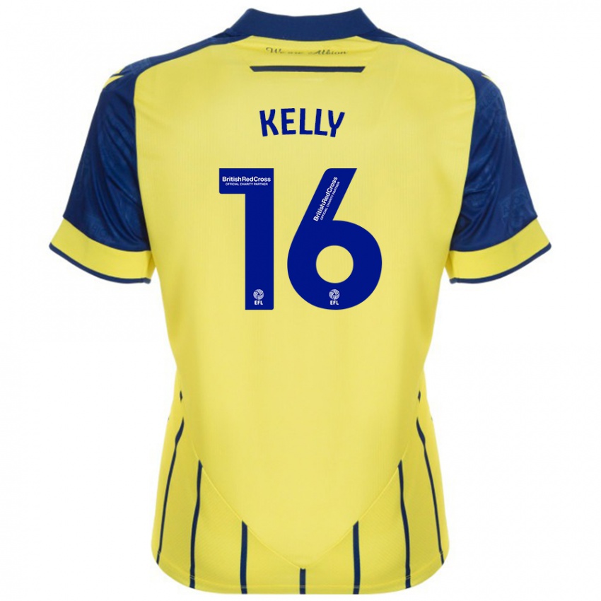 Criança Camisola Martin Kelly #16 Azul Amarelo Alternativa 2024/25 Camisa