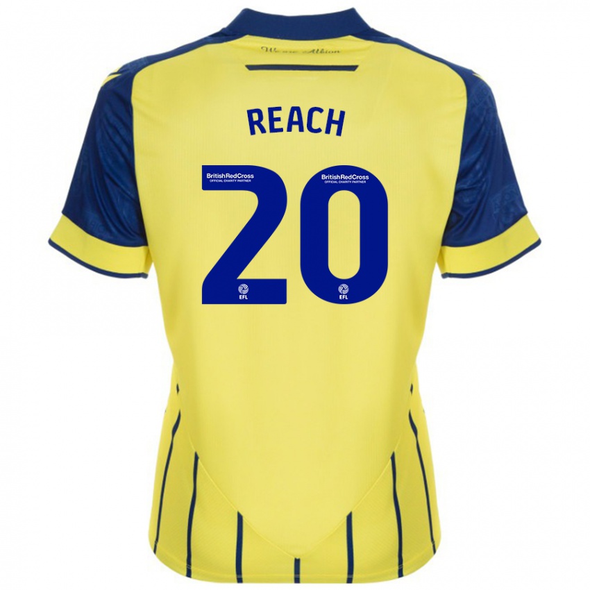 Criança Camisola Adam Reach #20 Azul Amarelo Alternativa 2024/25 Camisa