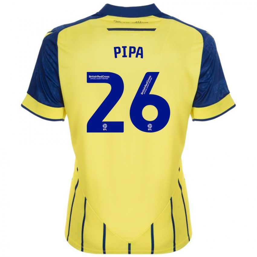 Criança Camisola Pipa #26 Azul Amarelo Alternativa 2024/25 Camisa