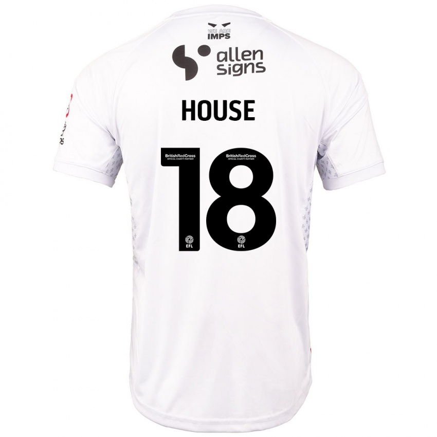 Criança Camisola Ben House #18 Branco Vermelho Alternativa 2024/25 Camisa