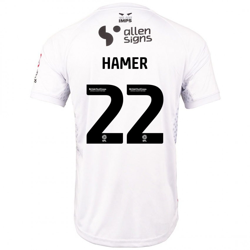 Criança Camisola Tom Hamer #22 Branco Vermelho Alternativa 2024/25 Camisa