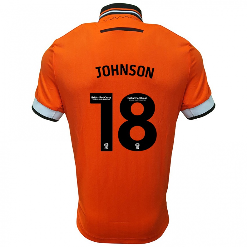 Criança Camisola Marvin Johnson #18 Branco Laranja Alternativa 2024/25 Camisa