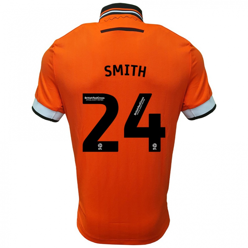 Criança Camisola Michael Smith #24 Branco Laranja Alternativa 2024/25 Camisa