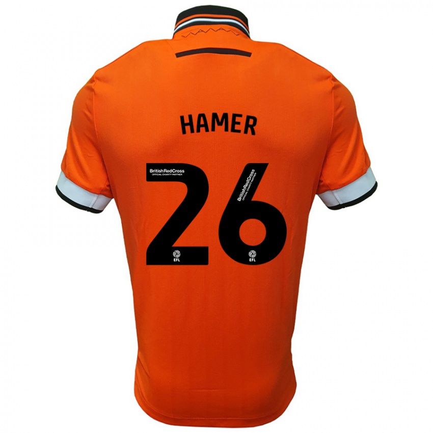 Criança Camisola Ben Hamer #26 Branco Laranja Alternativa 2024/25 Camisa