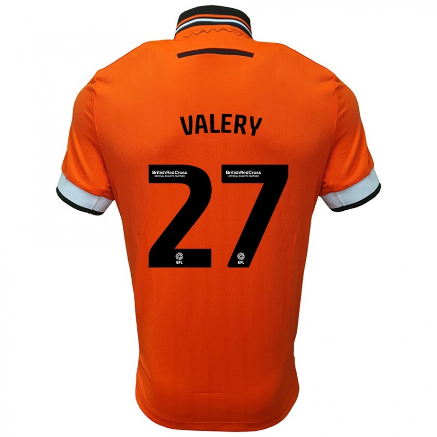 Criança Camisola Yan Valery #27 Branco Laranja Alternativa 2024/25 Camisa