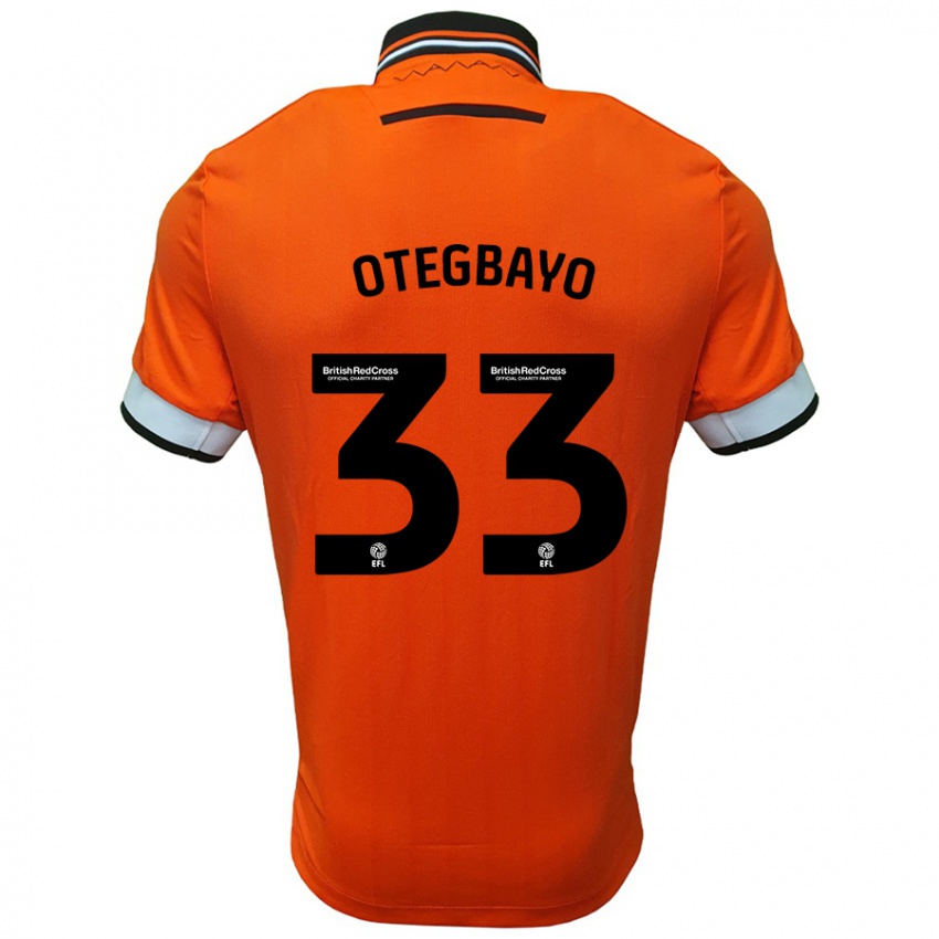 Criança Camisola Gabriel Otegbayo #33 Branco Laranja Alternativa 2024/25 Camisa