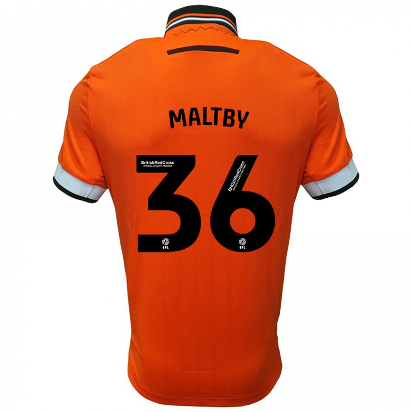 Criança Camisola Mackenzie Maltby #36 Branco Laranja Alternativa 2024/25 Camisa