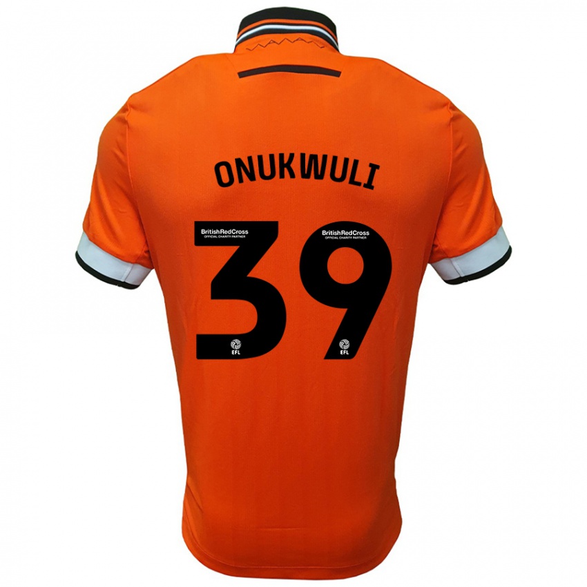 Criança Camisola Favour Onukwuli #39 Branco Laranja Alternativa 2024/25 Camisa