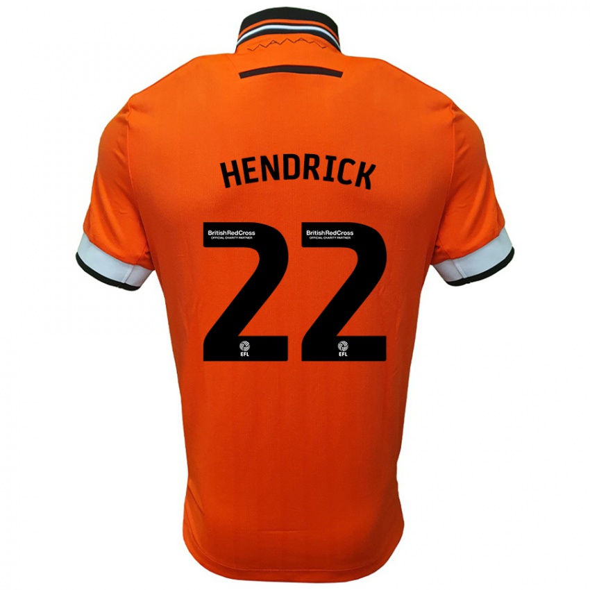 Criança Camisola Jeff Hendrick #22 Branco Laranja Alternativa 2024/25 Camisa